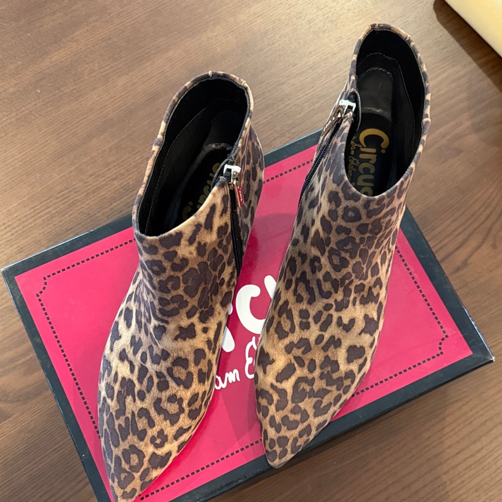 Circus by Sam Edelman Animal Print Ankle Booties